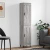 vidaXL Highboard Grau Sonoma 34,5x34x180 cm Holzwerkstoff