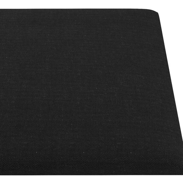 vidaXL Wandkopfteilen 12 pcs Schwarz 90 x 15 cm Stoff