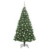 vidaXL K&uuml;nstlicher Weihnachtsbaum mit 300 LEDs mit St&auml;nder Gr&uuml;n 210 cm
