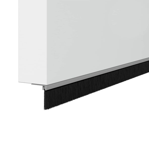 vidaXL Aufsteck T&uuml;rb&uuml;rstendichtungen 2 pcs Silber 100 cm