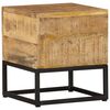 vidaXL Beistelltisch 30x30x33 cm Raues Mangoholz