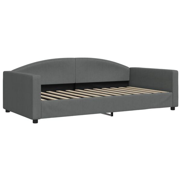vidaXL Tagesbett Dunkelgrau 100x200 cm Stoff