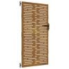 vidaXL Gartentor 85x175 cm Cortenstahl Quadratisches Design
