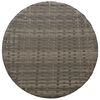 vidaXL 3-tlg. Bistro-Set mit Kissen Grau Poly Rattan