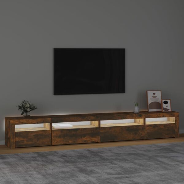 vidaXL TV-Schrank mit LED-Leuchten R&auml;uchereiche 270x35x40 cm