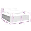 vidaXL Boxspringbett mit Matratze Rosa 180x200 cm Samt