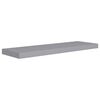 vidaXL Schweberegale 2 Stk. Grau 80x23,5x3,8 cm MDF