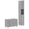 vidaXL 2-teiliges Badezimmer Schrank Set ZWOLLE Sonoma-Grau