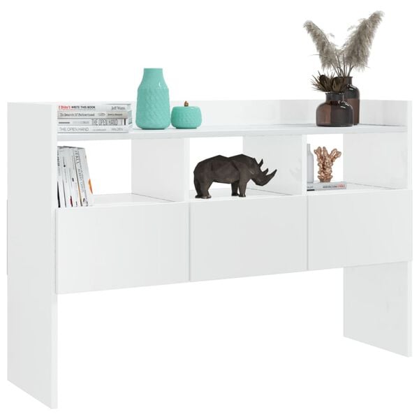vidaXL Sideboard Hochglanz-Weiß 105x30x70 cm Holzwerkstoff