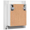 vidaXL LED-Bad-Spiegelschrank Weiß 40x12x45 cm Acryl