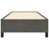 vidaXL Bettgestell ohne Matratze Dunkelgrau 100x200 cm Samt