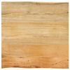 vidaXL Tischplatte mit Baumkante 80x80x3,8 cm Massivholz Mango