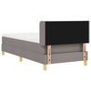 vidaXL Boxspringbett mit Matratze Taupe 190 x 90 cm Polyester