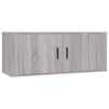 vidaXL 2-tlg. TV-Schrank-Set Grau Sonoma Holzwerkstoff