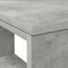 vidaXL Schreibtisch mit Regal Grau 90 x 50 x 75 cm Holzwerkstoff