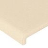 vidaXL Kopfteil mit Ohren Creme 183x16x118/128 cm Stoff