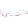 vidaXL Schwebendes Wandregal Eichefarben 60x23,5x3,8 cm MDF