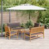 vidaXL Garten-Sofa-Set 5 pcs Braun 75 x 45 x 38cm Massivholz Akazie