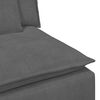 vidaXL Modulares Sofa Endmodul mit Armlehne Kissen Dunkelgrau 100 cm