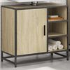 vidaXL Badezimmer-Waschbeckenschrank Sonoma-Eiche 65 x 33 x 60 cm Holzwerkstoff