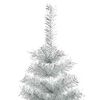 vidaXL Weihnachtsbaum mit 300 LEDs mit St&auml;nder Silber 180 cm PET
