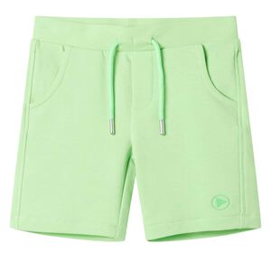 vidaXL Kindershorts Fluo-Gr&uuml;n 128