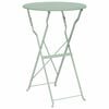 vidaXL Bistrotisch Hellmint &Oslash; 50 x 71 cm Pulverbeschichteter Stahl