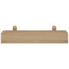 vidaXL Wandregale 2 Stk. 40x15x4 cm Massivholz Teak
