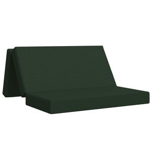 vidaXL Klappsofa Bett 120 x 67 x 45 cm Dunkelgr&uuml;n