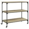 vidaXL K&uuml;chenwagen Sonoma-Eiche 102x50x95 cm Holzwerkstoff