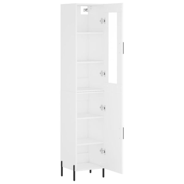 vidaXL Highboard Wei&szlig; 34,5x34x180 cm Holzwerkstoff
