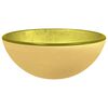 vidaXL Waschbecken Hartglas 30x12 cm Golden