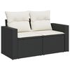 vidaXL Gartensofa-set 13 pcs Schwarz Poly-Rattan