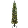 vidaXL K&uuml;nstlicher Weihnachtsbaum mit 300 LEDs mit St&auml;nder Gr&uuml;n 210 cm