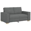 vidaXL Sofa 3 pcs Dunkelgrau 220 x 80 x 84 cm Leinenmischgewebe