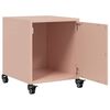 vidaXL Nachttische 2 Stk. Rosa 36x39x43,5 cm Stahl
