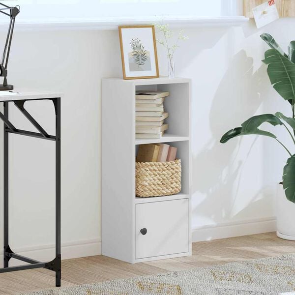 vidaXL B&uuml;cherregal Wei&szlig; 31x24x77 cm Holzwerkstoff