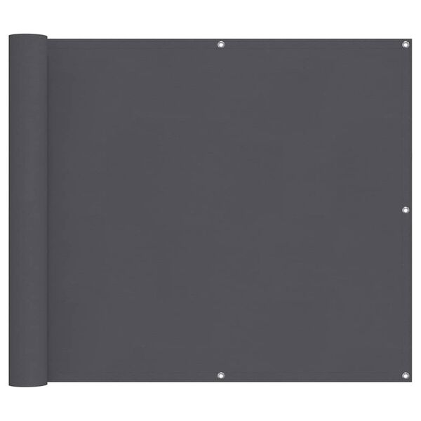 vidaXL Balkon-Sichtschutz Anthrazit 90x800 cm 100 % Polyester-Oxford