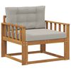 vidaXL Outdoor Mittelsofa Natur