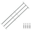 vidaXL Sicherheitsgitter f&uuml;r Fenster mit 3 Querstangen 3 pcs