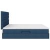 vidaXL Bett mit Stauraum und LED mit LED Blau 200 x 200 cm Polyester
