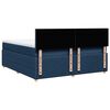 vidaXL Boxspringbett mit Matratze Blau 200x200 cm Stoff