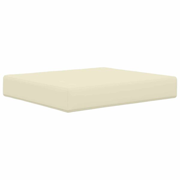 vidaXL Sofakissen f&uuml;r drau&szlig;en 2 pcs Creme Polyester