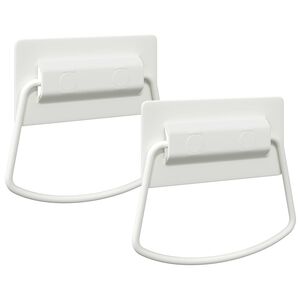 vidaXL Schrankgriffe 2 stk. Wei&szlig; 85 x 45 mm Metall