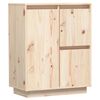 vidaXL Sideboard 60x34x75 cm Massivholz Kiefer