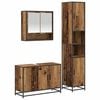 vidaXL Badezimmerm&ouml;bel-Set 3 Stk. Altholz Holzwerkstoff