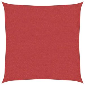 vidaXL Sonnensegel 160 g/m&sup2; Rot 3,6x3,6 m HDPE