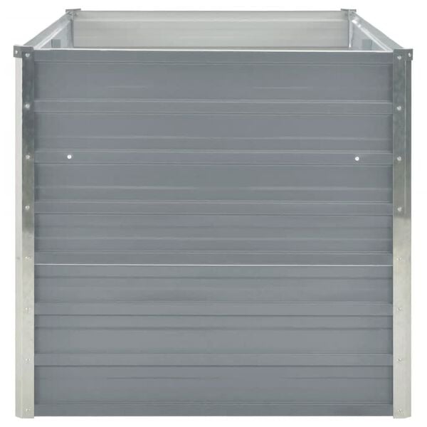 vidaXL Hochbeet 160 x 80 x 77 cm Verzinkter Stahl Grau