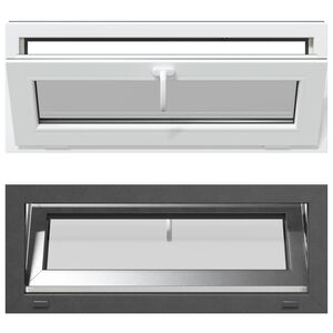 vidaXL Kellerfenster RISOR 100 x 40 cm PVC und Glas