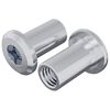 vidaXL Sicherungsmutter 2 pcs Silber M6 x 15 mm Stahl